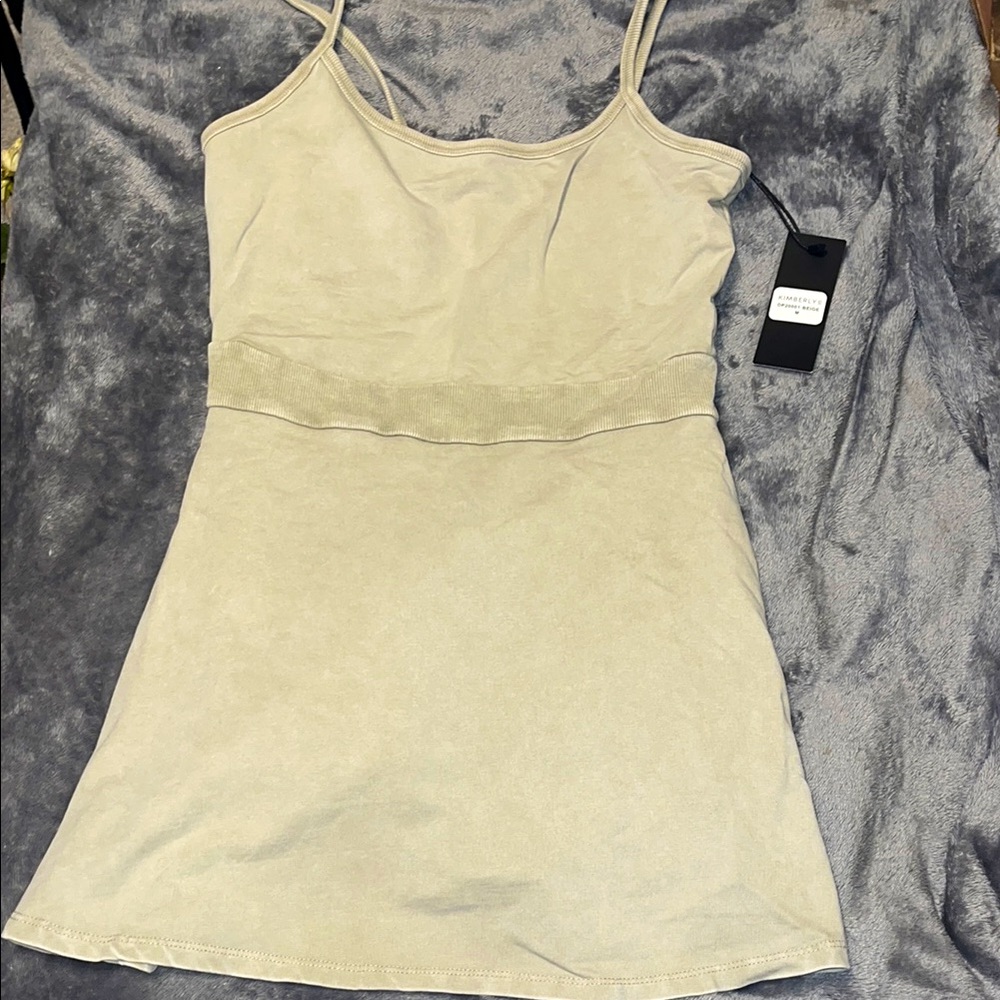 Beige Athletic Dress